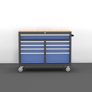 Rương công cụ cán nặng với 8 ngăn kéo và bề mặt làm việc bằng gỗ - Product Image 3