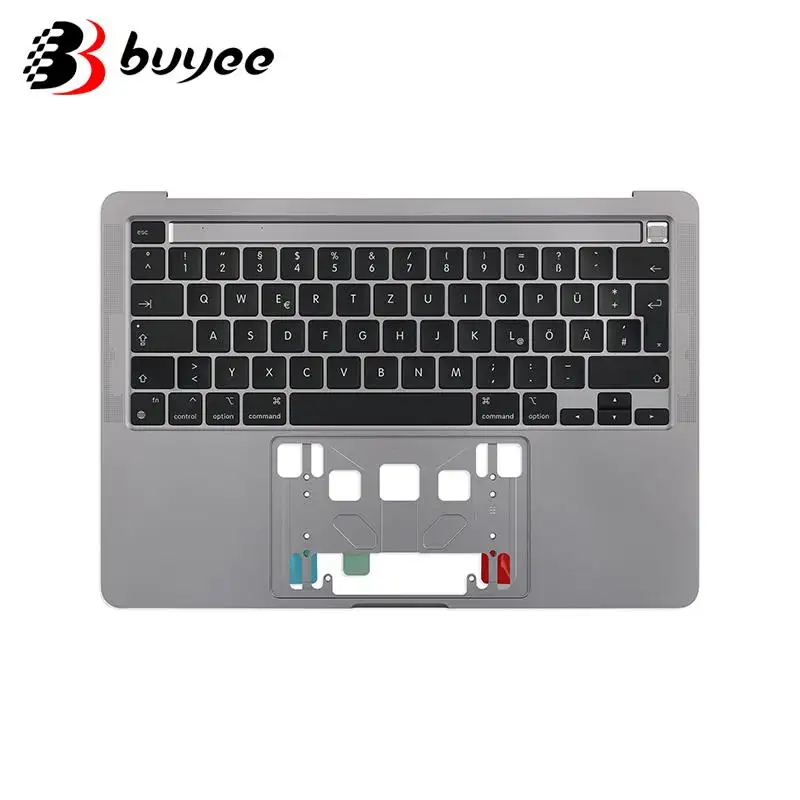 Ốp Lưng Space Grey Silver Cho MacBook Pro Retina 13 2020 A2338 + Bàn Phím Đức + Đèn Nền