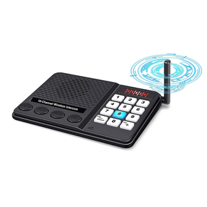 Sistema de comunicación bidireccional para sala de oficina 10 canales intercomunicador inalámbrico de escritorio teléfono