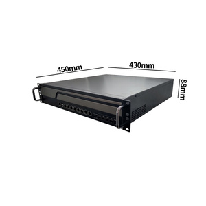 2U Firewall Router 8 <strong>Lans</strong> Support 4 10G Sfp Pfsense Firewall Server 4 10G SFP 2u Firewall Pfsense BAREBONE PC