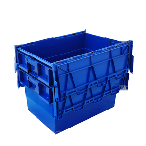 Cajas de rotación de anidación industrial Cajas de almacenamiento de plástico plegables Contenedores móviles apilables para transporte logístico - Product Image 5