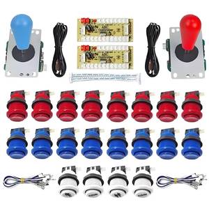 Aismar tlink Arcade Zero Delay Kit 2-Spieler-USB-Encoder für PC Raspberry Pi Push Button 8-Wege-Joystick-Münzspielbox