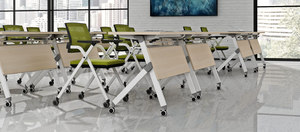 培训中心会议大学教室可折叠学生小学习桌 - Product Image 6