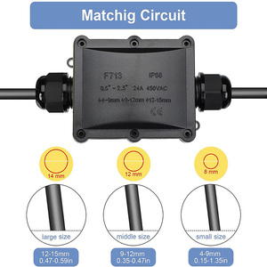 מארז פלסטיק עבור כבלים חשמליים PCB חיבור לחשמל PCB חיבור עמיד למים