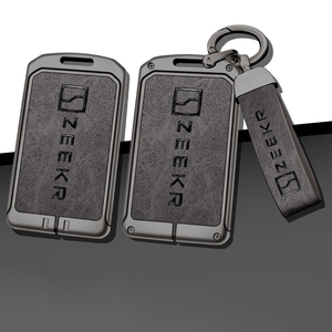 เคสกุญแจรถหนังโลหะผสมสังกะสี,ดีไซน์ใหม่สำหรับ ZEEKR 001พวงกุญแจตัวป้องกันแบบไม่ใช้กุญแจ - Product Image 1