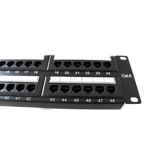 Panel de conexión de red 2U 19 pulgadas UTP CAT6 48 puertos 110 IDC y DUAL IDC RJ45 Panel de conexión Modular - Product Image 6