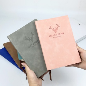 A5 notu ile özel baskı kabartmalı Logo günlük planlayıcısı poliüretan deri defter ciltli dergi - Product Image 1