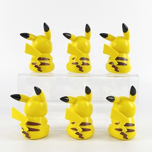 6Pcs/Set Pvc Pika-chu Action Figure Model Poke-mon Doll Eating Snacks Pika-chu Action Figure Pokemones Anime Figure - Product Image 3