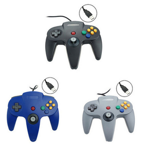 N64 USB Gamepad N64 ABS Joystick Controller per PC maniglia per giochi per Computer per vincere 7/8/10 accessori per giochi di vibrazione per giocatori