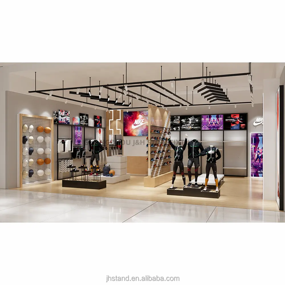 Negozio di abbigliamento moda design design negozio di abbigliamento sportivo abbigliamento uomo nero negozio interior design