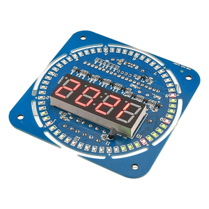 DIY DS1302 Digitale LED-Röhren anzeige DS1302 Rotierende LED-Zeit schalt uhr Alarm temperatur modul Diy Kit Mini USB 5V 3V Für Ard uino - Product Image 2
