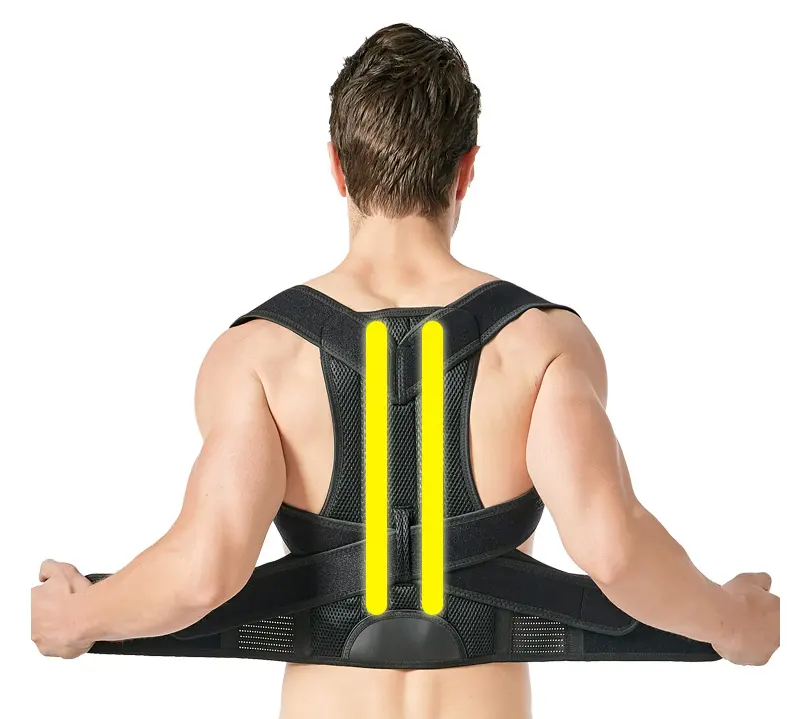 Cuerpo de hombro ajustable ortopédico espalda soporte cinturón de posturas correa de espalda Corrector de postura para hombres y mujeres