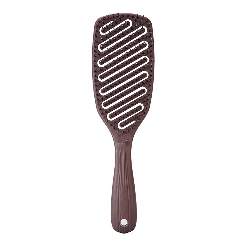 Brown openwork comb