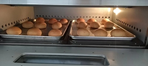Çok İşlevli 2 katmanlı 4 tepsi bilgisayar kontrol paneli pişirme ekipmanları Pizza fırını ekmek kek pişirme ekmek makinesi - Product Image 3