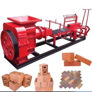红土制砖机价格红土泥粘土中空自动砖砖真空挤出机砌块机械 - Product Image 2