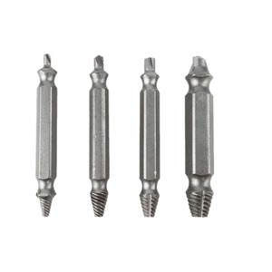 S2 çift kafa çıkarıcı vida sürgülü diş vida temizleme aracı 4-piece set vidalar tornavida kafa kırık tel matkap seti - Product Image 1