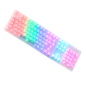 Teclado transparente para ordenador portátil, teclado de oficina con luz RGB, 104 teclas, OEM Teclado mecánico con cable para juegos, venta al por mayor - Product Image 2
