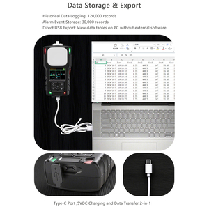 Duurzame Handpomp 4 In 1 Gasconcentratie Alarm Ex H 2S Geen Detector O3 Geen No2 H2 <span class=keywords><strong>Analyzer</strong></span> Opslaan Historische Gegevens Functie - Product Image 5