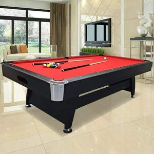 Hiện đại 8ft gia đình văn phòng hồ bơi trong nhà bảng nóng bán tùy chỉnh nhà máy bán buôn Snooker billard 9 bóng bảng Slate MDF đệm Cue - Product Image 1