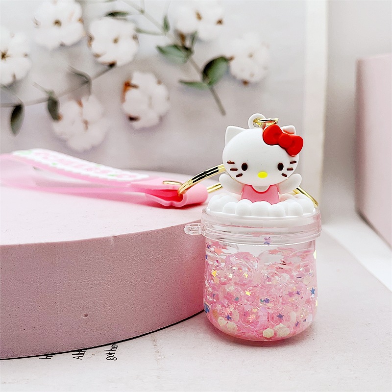 Bubble bead big belly cup-pink kitten