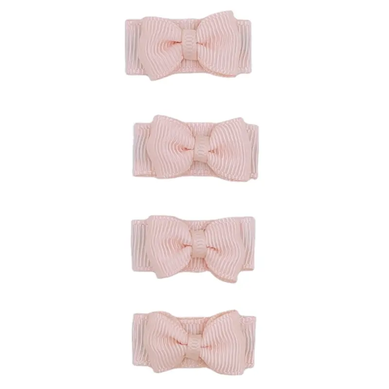 Barrettes antidérapantes pour nouveau-né, Clips à cheveux pour bébés, petit nœud, cheveux fins, Mini nœud pour fille