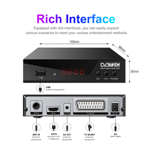 DVB-T2 TV dijital tuner STB HEVC çoklu diller ücretsiz hava MeeCast HD H.265 DVB T2 alıcı Set Top Box OEM/ODM fabrika - Product Image 4