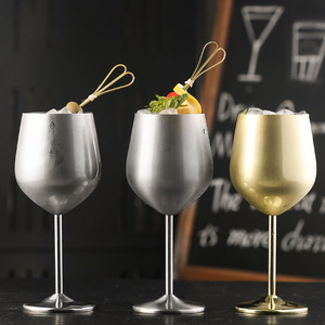 304 Stainless Steel Black and Gold <strong>Goblet</strong> - Product Image 4