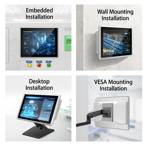 オールインワン工業用Ip65 Windowsシステム広告モニター60HzタッチパネルPCリフレッシュレート - Product Image 3