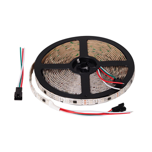 2022 led ışık DC12V 5m 30/48/60leds/m 5050 SMD RGB WS2811 IC piksel adreslenebilir beyaz PCB akıllı piksel Led şerit - Product Image 6