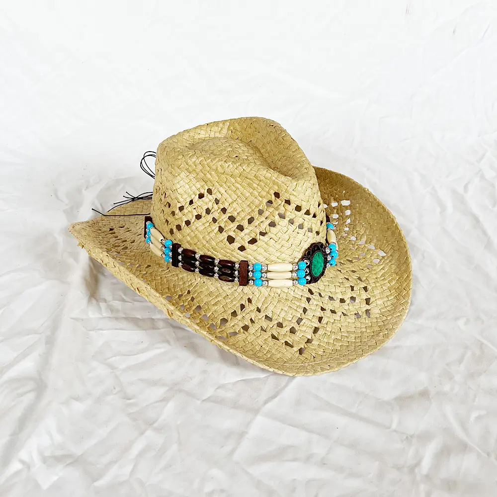 Sombrero Ruban Corde Haute Qualité Pas Cher En Gros Panama Papier Plaine Chapeaux De Paille Pour Cowboy Mexicain