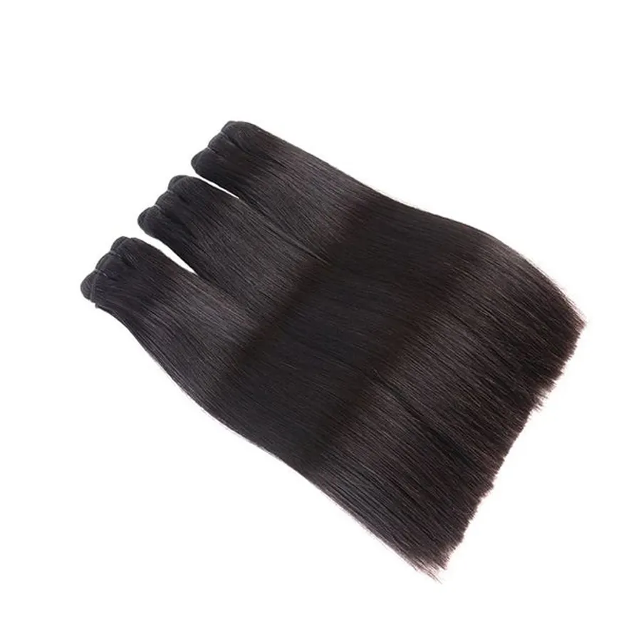 Double Drawn Bone Straight Free Sample 13A Grade Raw Indian Hair Cuticle Aligned Hair Straight Brazilian Human Hair Bundles RUBE