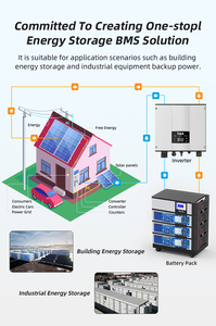 XJ akıllı enerji depolama 24v 48v 100a 8s 10s invertör Deye için aktif denge ile/Growatt 200a BMS PCB & PCBA ürün - Product Image 4