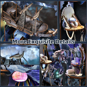 كتاب Minicity Nook Kit ، لغز خشبي ثلاثي الأبعاد للبالغين في سن المراهقة (أغنية صفارات الإنذار) - Product Image 3