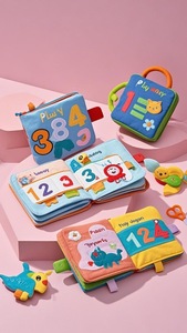 New Early Math Concepts Fabric <strong>Book</strong> for Kids Soft Educational Cloth Activity Toy Bright Colorful Designs - Product Image 4