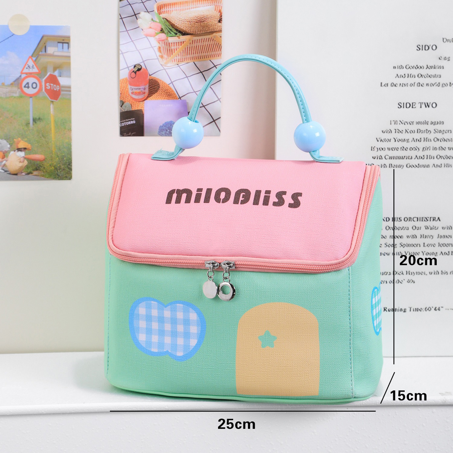 Bolsa de maquillaje estilo Green House