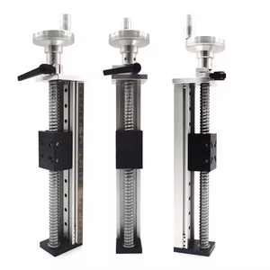 Guía de riel lineal manual, plataforma deslizante de movimiento de 100mm, carrera efectiva, mesa deslizante de una sola pista para XYZ Axis CNC - Product Image 2