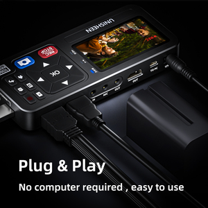 Unisheen迷你视频信号转换器录制在720p 1080p记录器支持HDMI VGA YPbPr CVBS输入 - Product Image 3