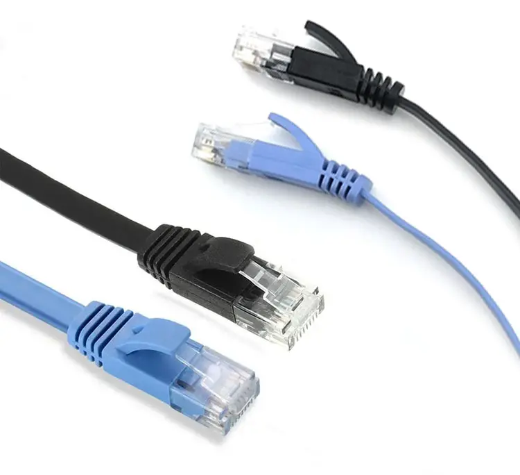 Tembaga Harga terbaik Cat6 jaringan Lan kabel datar komunikasi kabel datar kabel Patch Ethernet kualitas tinggi semua Pvc