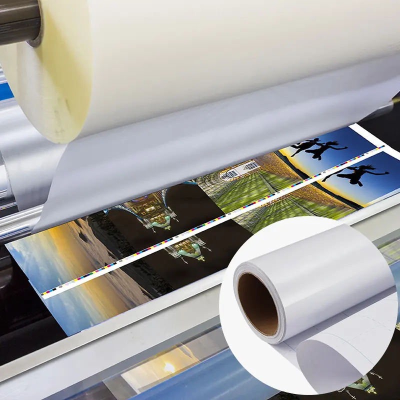 Diskon Besar-besaran Film Vinil Laminasi Dingin Holografik Gulungan Film Laminating Berperekat