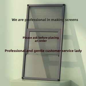 High-Transparency Stainless Steel Alloy <strong>Punch</strong>-Free Diamond Mesh Screen Self-Installed Three-Push Guardrail Washable Door <strong>Window</strong> - Product Image 6