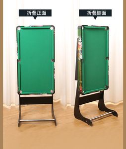 16個のプールボールを備えた折りたたみ式ビリヤードミニプールテーブルトップゲーム2キュー1トライアングルラック2チョーク1テーブルブラシ - Product Image 3