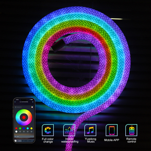 Suez แถบไฟ LED หลากสีแบบไดนามิกสำหรับตกแต่งบ้านแถบไฟติดผนังอัจฉริยะสำหรับกลางคืนดีไซน์ทันสมัย