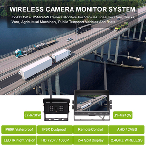 Wireless <strong>Rear</strong> <strong>View</strong> Back up <strong>Camera</strong> Waterproof Night Vision <strong>System</strong> + <strong>7</strong>&quot; Monitor for RV Truck Bus Trailer Lorry 12V 24V - Product Image 3