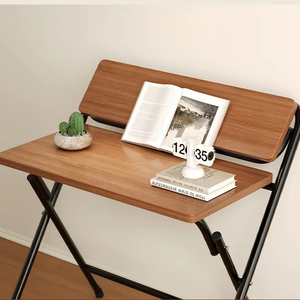 Escritorio de ordenador plegable moderno, panel MFC, escritorio de escritura sin instalación para el hogar, para dormitorio de estudiante, mesita de noche, escritorio sencillo - Product Image 6