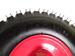 High Load <strong>4.00</strong>-6 13-inch Pneumatic <strong>Tire</strong> Industrial Car Wheelbarrow Mixer Truck Tool Steel Metal Polyurethane Wheel Rubber - Product Image 3
