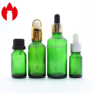 Vial de botella de vidrio con cuentagotas de aceite esencial cosmético azul verde ámbar claro vacío personalizado 5ml 10ml 15ml 20ml 30ml 50ml 100ml - Product Image 5