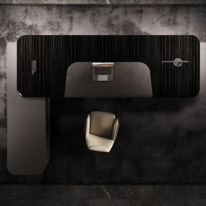 Sang Trọng Hiện Đại Melamine Gỗ L-Hình Dạng Văn Phòng Điều Hành Bàn Mở rộng Bên Bảng Mô Hình Mới Cho Nhà Sử Dụng - Product Image 4