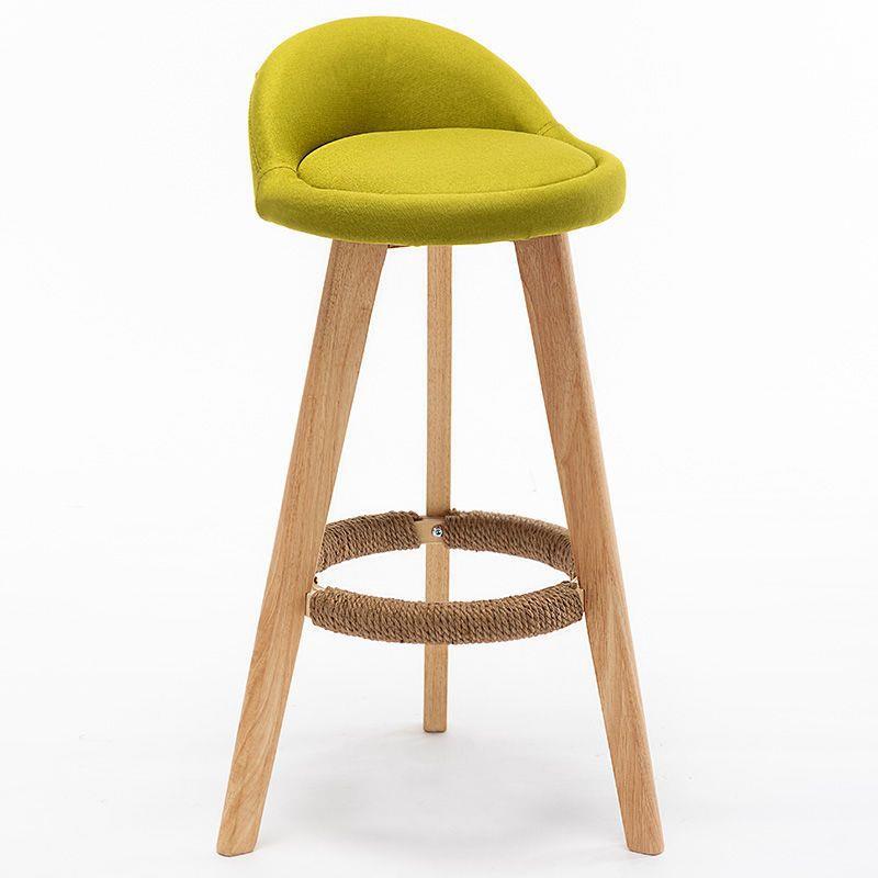 Pieds en bois massif, hauteur assise 70cm-lin vert