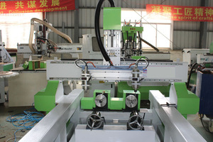 新Stype 1325 4轴3d多头4轴木材Cnc路由器，带旋转车床Cnc路由器 - Product Image 5