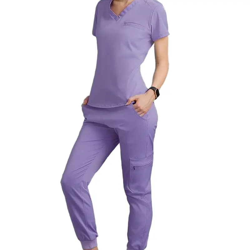 Alta Qualidade Atacado Laboratório Enfermeira Médica Uniforme Sexy Ropa De Enfermera Para Uniformes Hospital Scrubs Uniformes